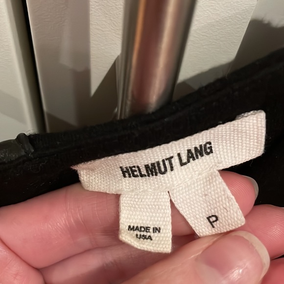 Helmut Lang Black Dress with Zip Back Sz 2 - Picture 3 of 4